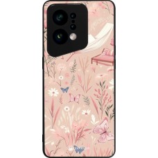 Coque OPPO Find X5 - Silicone rigide noir Summer Pastel Pattern