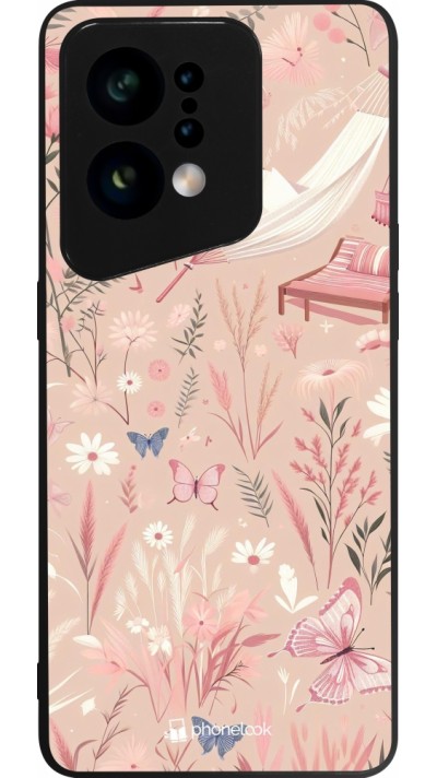 Coque OPPO Find X5 - Silicone rigide noir Summer Pastel Pattern