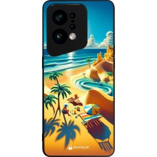 Coque OPPO Find X5 - Silicone rigide noir Sunset Breeze