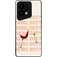 Coque OPPO Find X5 - Silicone rigide noir Wine not