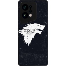 Coque OPPO Find X5 - Silicone rigide noir Winter is coming Stark