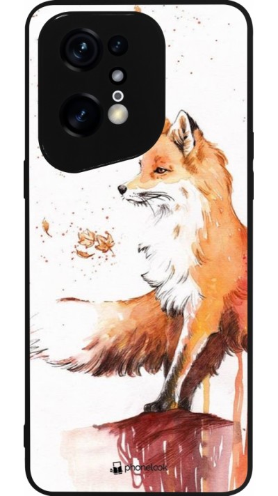 Coque OPPO Find X5 Pro - Silicone rigide noir Autumn 21 Fox