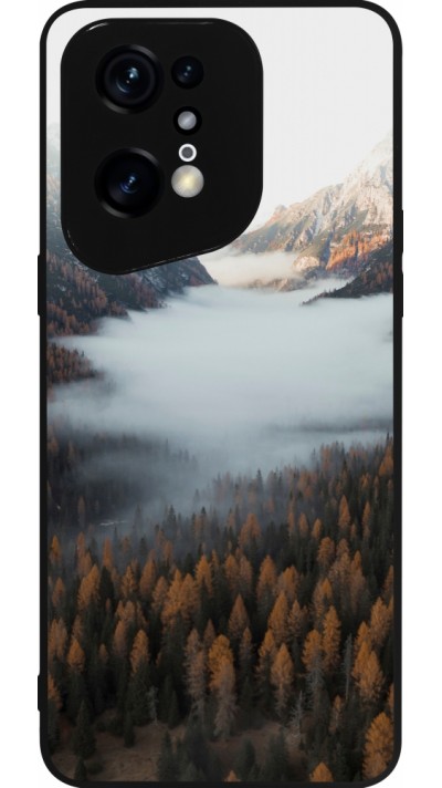 Coque OPPO Find X5 Pro - Silicone rigide noir Autumn 22 forest lanscape