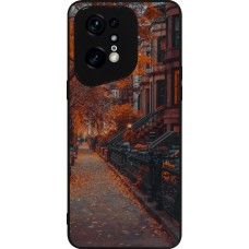 Coque OPPO Find X5 Pro - Silicone rigide noir Autumn 2024 city