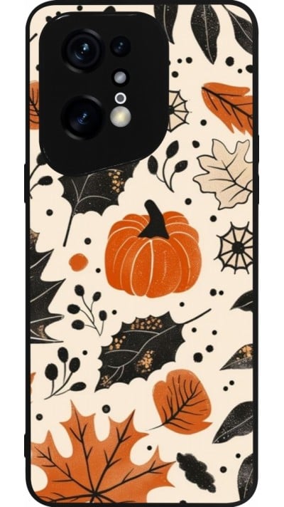 Coque OPPO Find X5 Pro - Silicone rigide noir Autumn 2024 nature