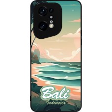 Coque OPPO Find X5 Pro - Silicone rigide noir Bali Landscape