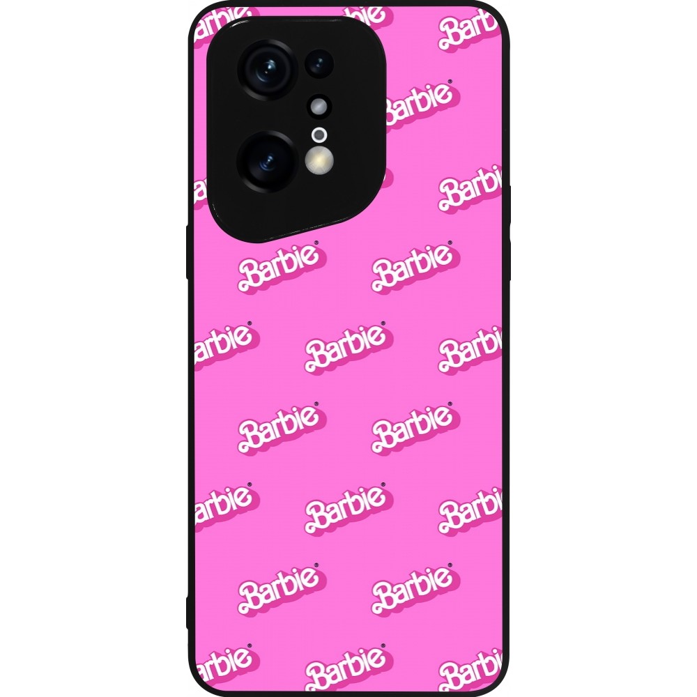 Coque OPPO Find X5 Pro - Silicone rigide noir Barbie Pattern