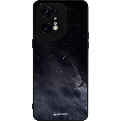 Coque OPPO Find X5 Pro - Silicone rigide noir Black Sky Clouds