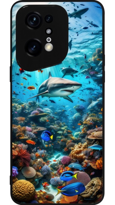 Coque OPPO Find X5 Pro - Silicone rigide noir Bora Bora Mer et Merveilles