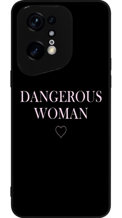 Coque OPPO Find X5 Pro - Silicone rigide noir Dangerous woman