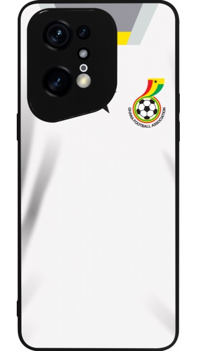 Coque OPPO Find X5 Pro - Silicone rigide noir Maillot de football Ghana 2022 personnalisable