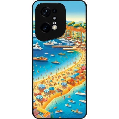 Coque OPPO Find X5 Pro - Silicone rigide noir French Riviera People