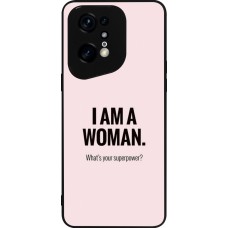 Coque OPPO Find X5 Pro - Silicone rigide noir I am a woman