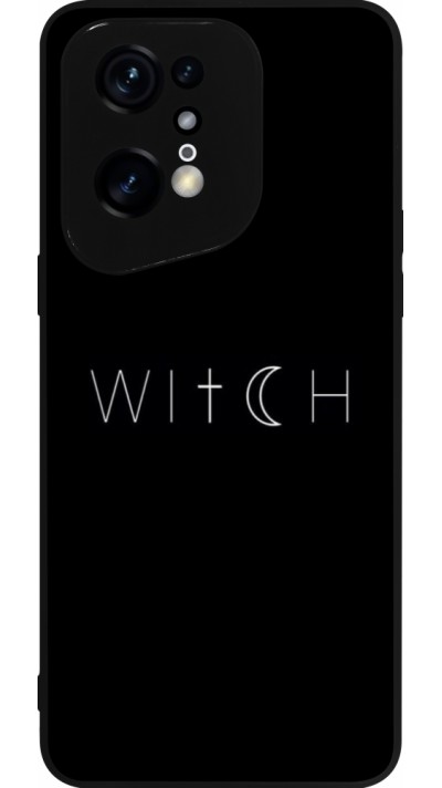 Coque OPPO Find X5 Pro - Silicone rigide noir Halloween 22 witch word