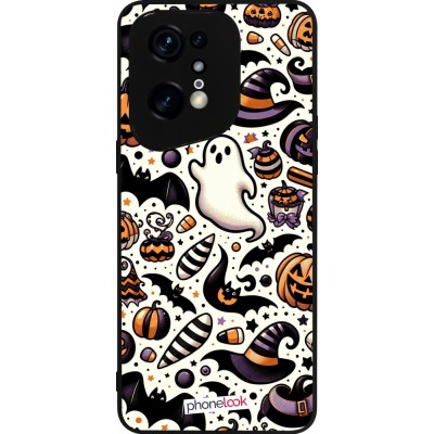 Coque OPPO Find X5 Pro - Silicone rigide noir Halloween 2024 Cute Pattern