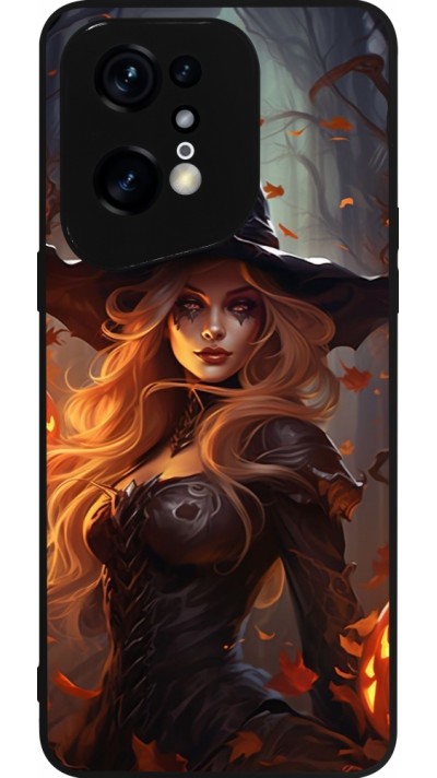 Coque OPPO Find X5 Pro - Silicone rigide noir Halloween 2024 sexy witch