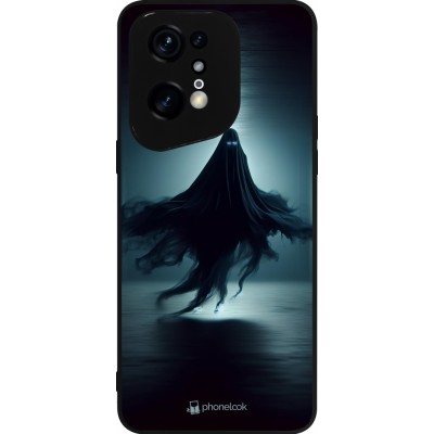 Coque OPPO Find X5 Pro - Silicone rigide noir Halloween 2024 Spectral Shadow