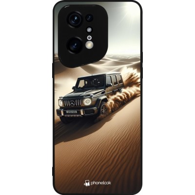 Coque OPPO Find X5 Pro - Silicone rigide noir Mercedes G Drift Desert