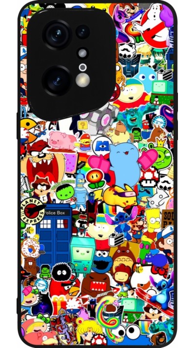 Coque OPPO Find X5 Pro - Silicone rigide noir Mixed cartoons