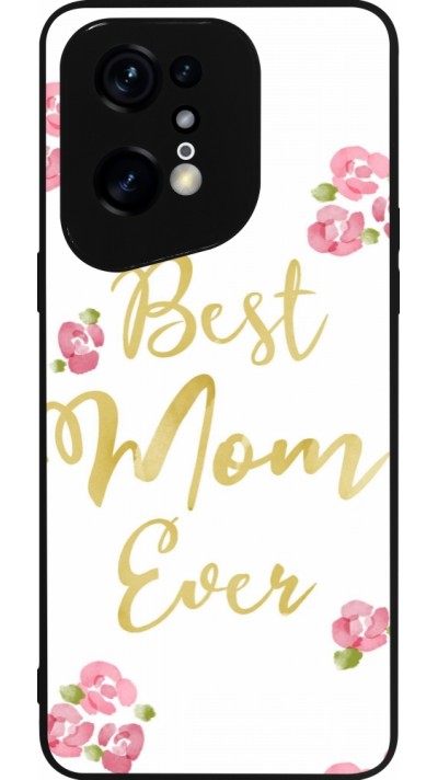 Coque OPPO Find X5 Pro - Silicone rigide noir Mom 2024 best Mom ever