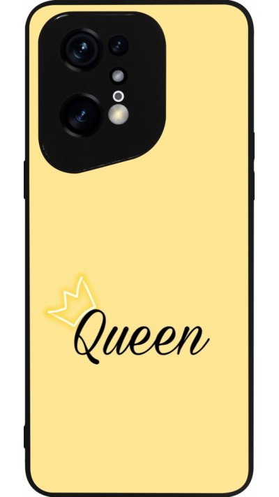 Coque OPPO Find X5 Pro - Silicone rigide noir Mom 2024 Queen