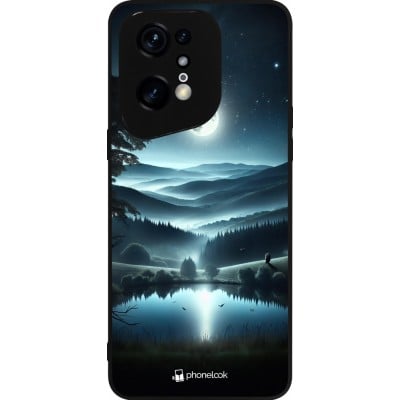 Coque OPPO Find X5 Pro - Silicone rigide noir Night Sky View