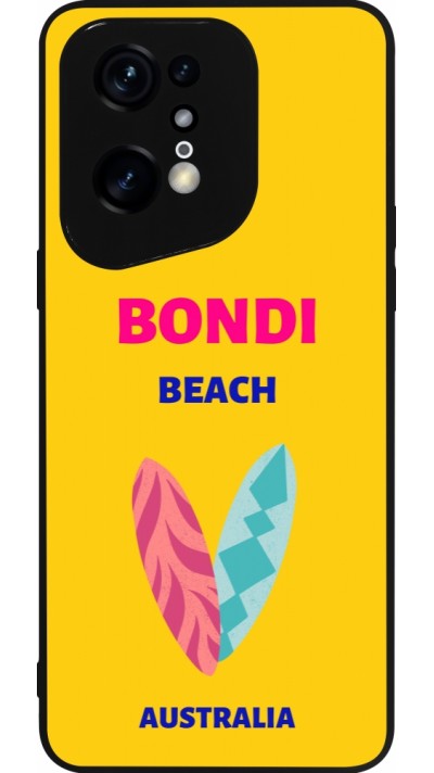 Coque OPPO Find X5 Pro - Silicone rigide noir Pop Summer Destination Bondi