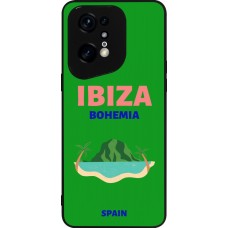 Coque OPPO Find X5 Pro - Silicone rigide noir Pop Summer Destination Ibiza