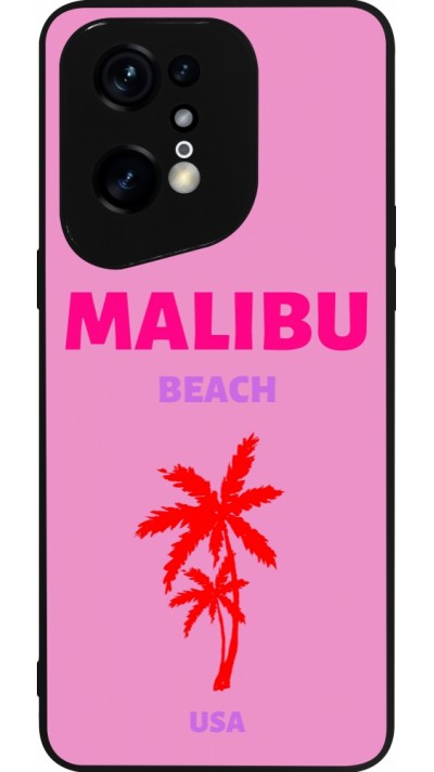 Coque OPPO Find X5 Pro - Silicone rigide noir Pop Summer Destination Malibu