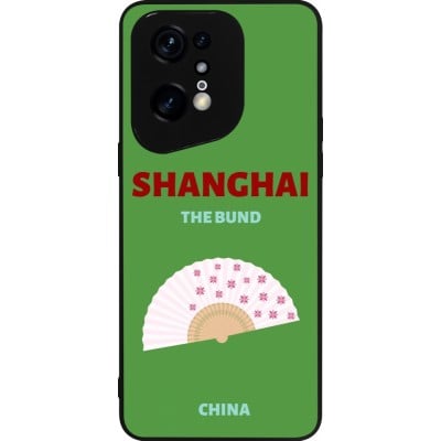 Coque OPPO Find X5 Pro - Silicone rigide noir Pop Summer Destination Shanghai