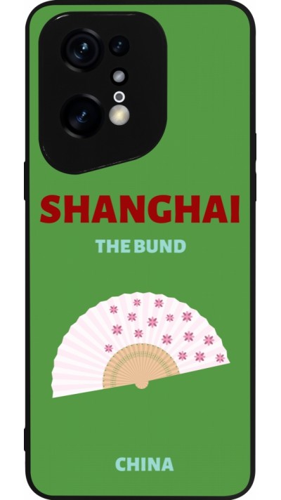 Coque OPPO Find X5 Pro - Silicone rigide noir Pop Summer Destination Shanghai