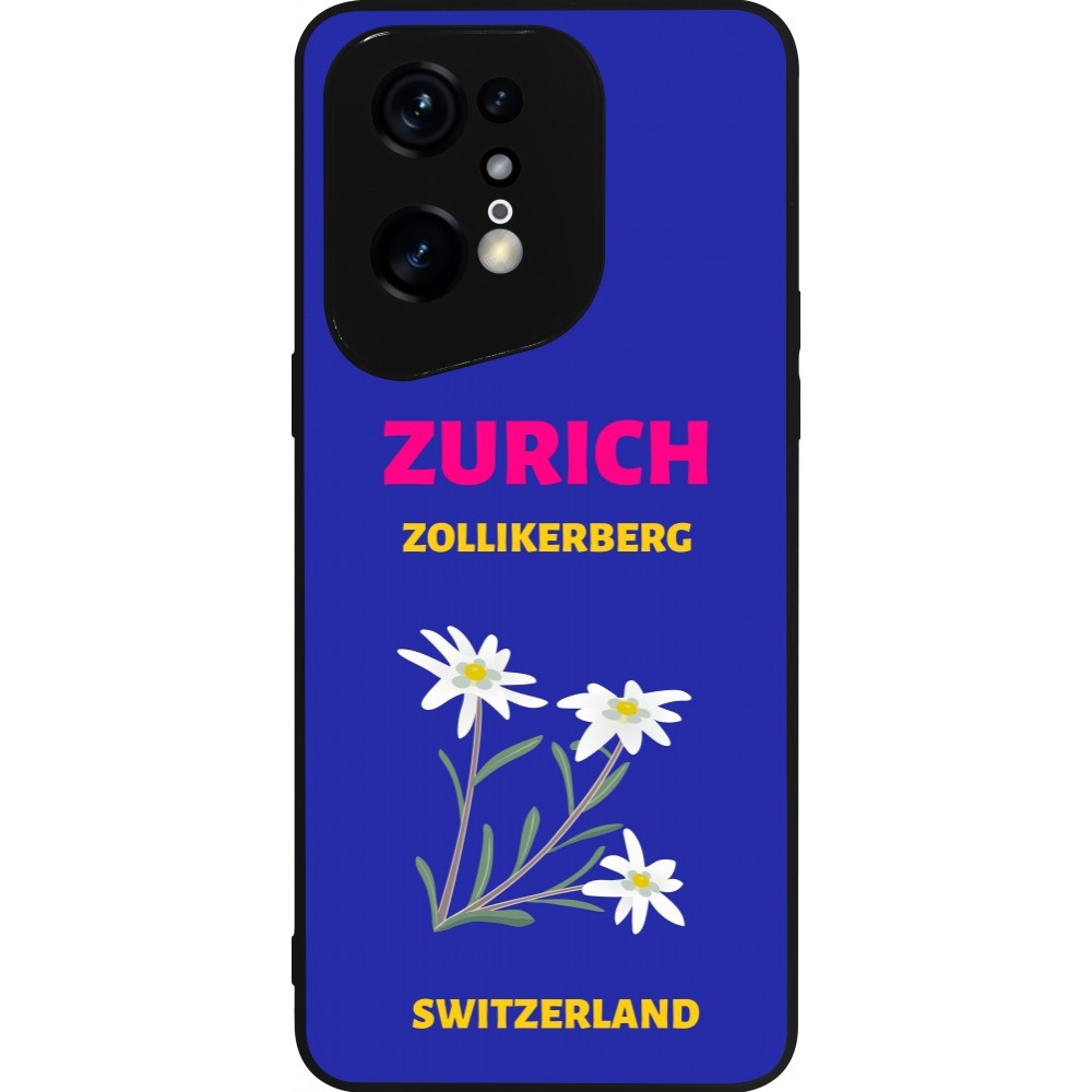 Coque OPPO Find X5 Pro - Silicone rigide noir Pop Summer Destination Zurich