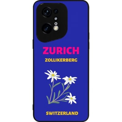 Coque OPPO Find X5 Pro - Silicone rigide noir Pop Summer Destination Zurich