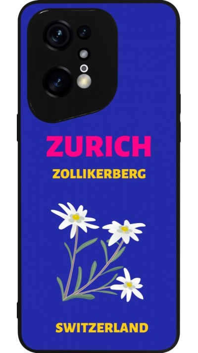 Coque OPPO Find X5 Pro - Silicone rigide noir Pop Summer Destination Zurich