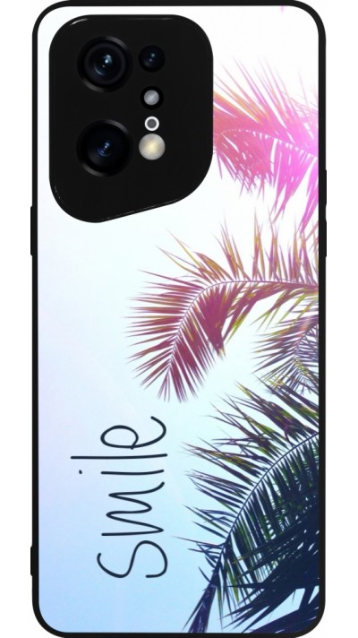 Coque OPPO Find X5 Pro - Silicone rigide noir Smile 05