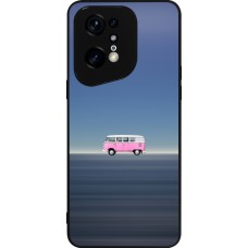 Coque OPPO Find X5 Pro - Silicone rigide noir Spring 23 pink bus