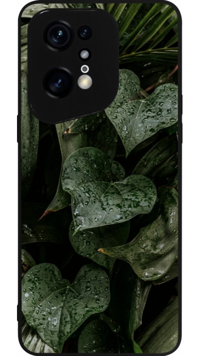 Coque OPPO Find X5 Pro - Silicone rigide noir Spring 23 fresh plants