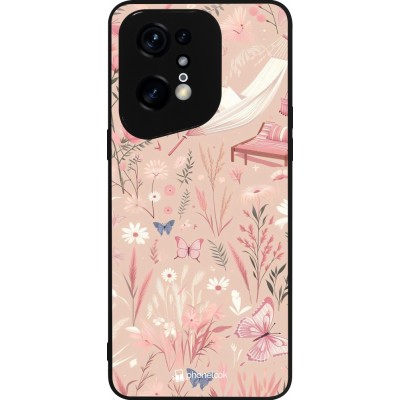 Coque OPPO Find X5 Pro - Silicone rigide noir Summer Pastel Pattern