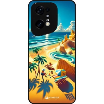 Coque OPPO Find X5 Pro - Silicone rigide noir Sunset Breeze