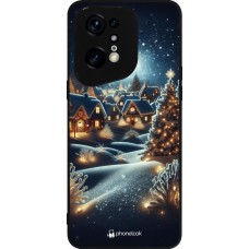 Coque OPPO Find X5 Pro - Silicone rigide noir Noël 2023 Christmas is Coming