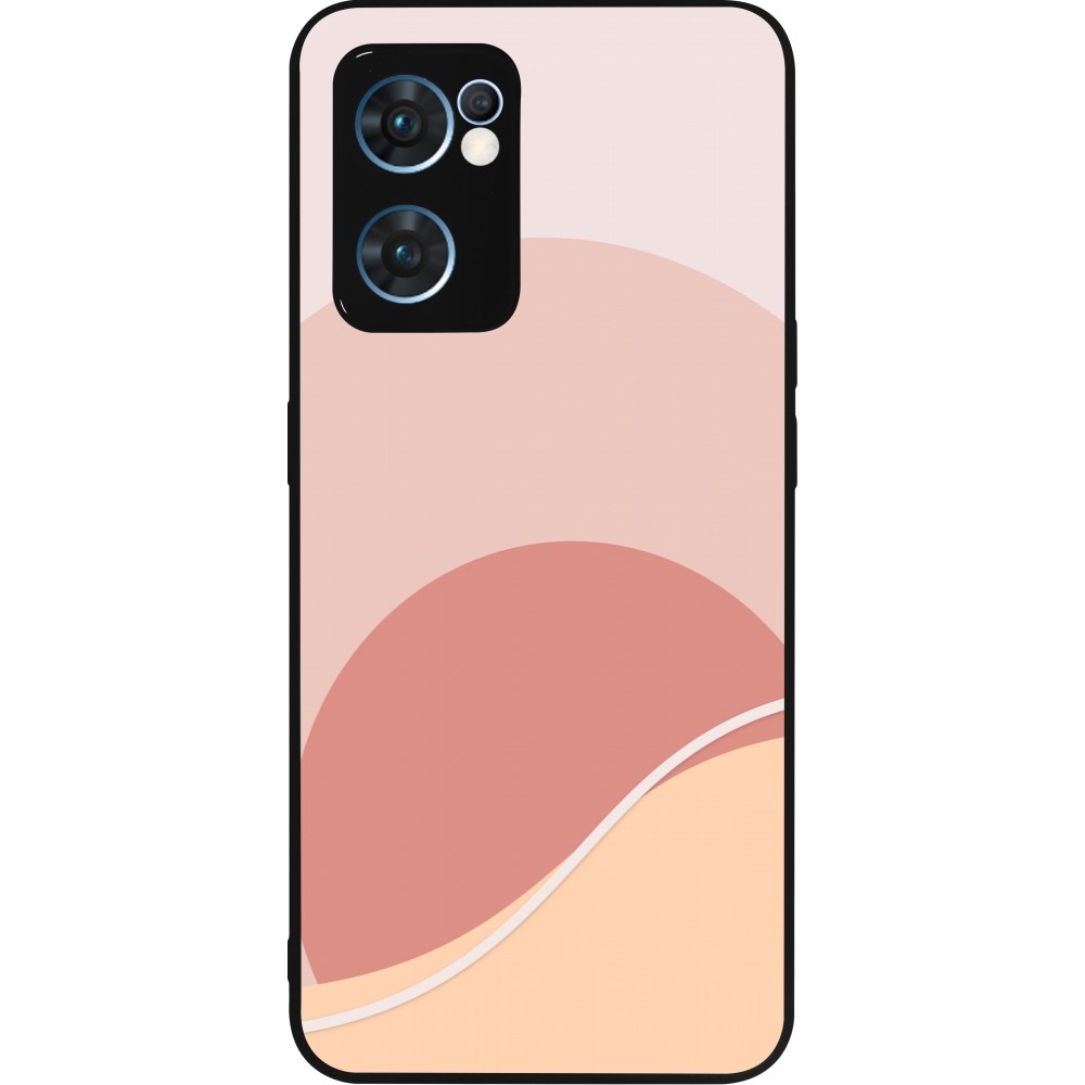 Coque OPPO Reno7 5G - Silicone rigide noir Autumn 22 abstract sunrise