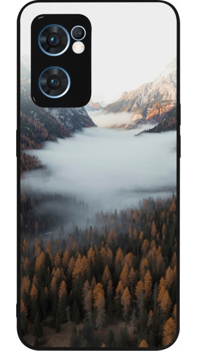 Coque OPPO Reno7 5G - Silicone rigide noir Autumn 22 forest lanscape