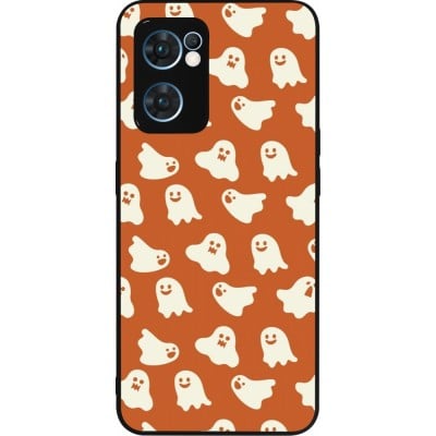 Coque OPPO Reno7 5G - Silicone rigide noir Autumn 2024 mini ghosts