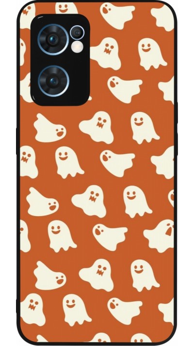 Coque OPPO Reno7 5G - Silicone rigide noir Autumn 2024 mini ghosts