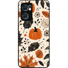 Coque OPPO Reno7 5G - Silicone rigide noir Autumn 2024 nature