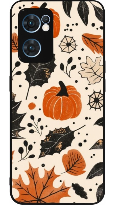 Coque OPPO Reno7 5G - Silicone rigide noir Autumn 2024 nature