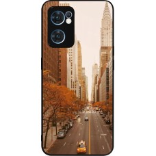 Coque OPPO Reno7 5G - Silicone rigide noir Autumn 2024 New York city