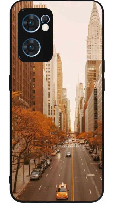 Coque OPPO Reno7 5G - Silicone rigide noir Autumn 2024 New York city