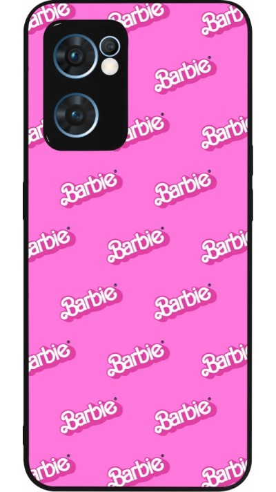 Coque OPPO Reno7 5G - Silicone rigide noir Barbie Pattern