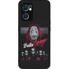 Coque OPPO Reno7 5G - Silicone rigide noir Bella Ciao